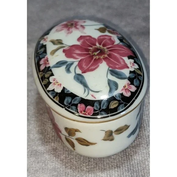 Supreme Otagiri Japanese Floral Trinket Box - Picture 8 of 11